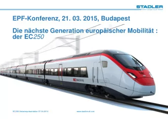 EPF-Konferenz, 21. 03. 2015, Budapest  Die nchste Generation europischer Mobilitt : der EC