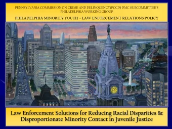 Law Enforcement Solutions for Reducing Racial Disparities &amp;  Disproportionate Minority Contact