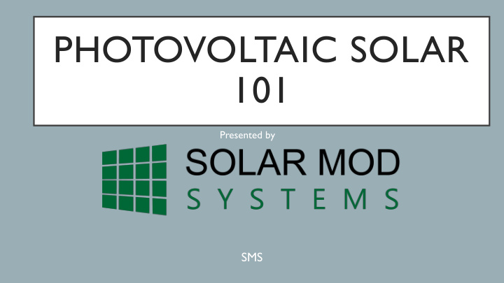 photovoltaic solar