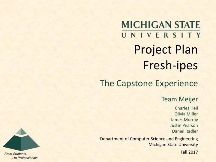 project plan