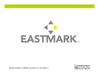E  a stma rk T  ypic a l Builde r L  a ndsc a pe  Pa c ka g e s  Re side ntia l F  ro nt Ya rd L  a