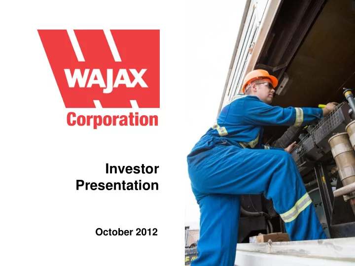 investor presentation