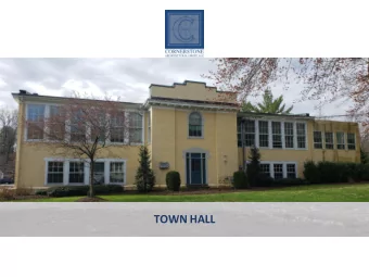 TOWN HALL  NORTH ELEVATION EXISTING CONDITIONS  TOWN HALL  2 WEST MAIN STREET  WEST ELEVATION