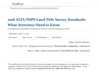 What Attorneys Need to Know  Leveraging the Feasibility Assessment Tool for Land Development Deals