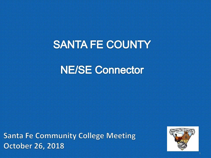 1 santa fe county project team