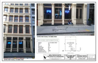 BUILDING INFORMATION:  103-105 GREENE STREET  ADDRESS:  103-105 GREENE STREET  AKA 101 GREENE