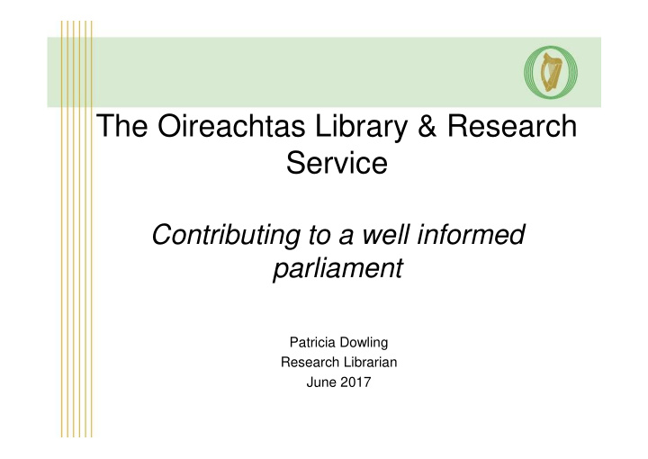 the oireachtas library research service