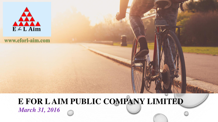 e for l aim public company limited