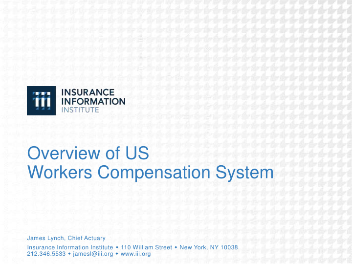 overview of us workers compensation system