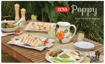 Poppy  Hand Painted Servingware  Add a splash of  colour  to your table  this spring with Novas