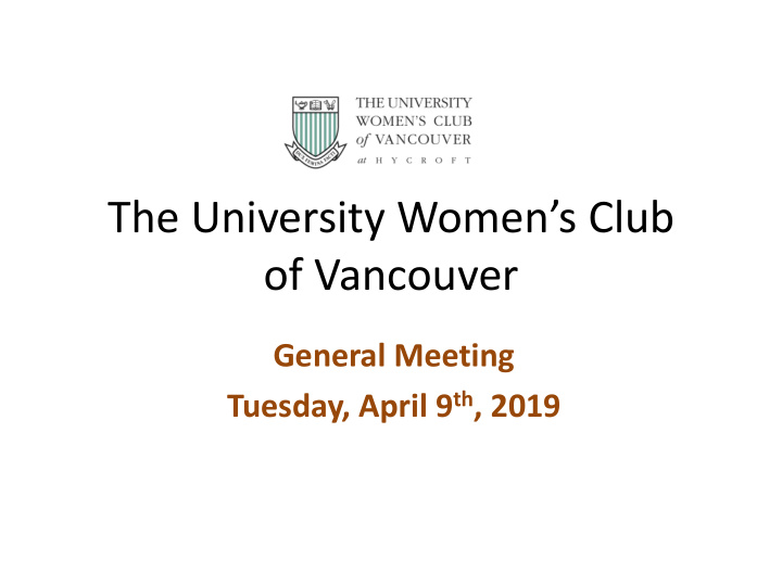 the university women s club