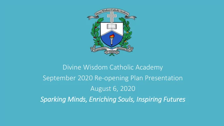 september 2020 re opening plan presentation