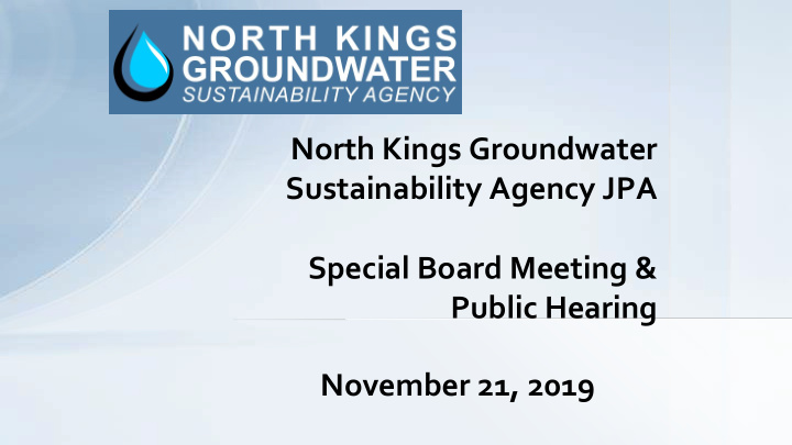 north kings groundwater