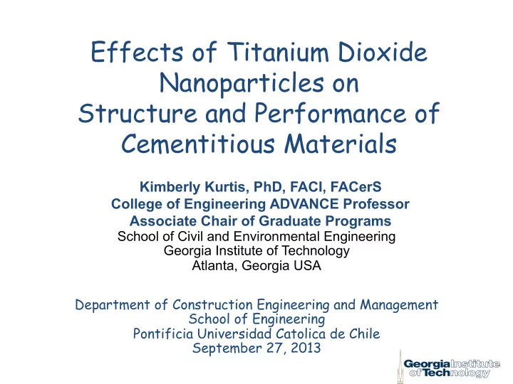 effects of titanium dioxide nanoparticles on structure