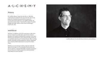 History  Mr. Geoffrey Warner began his own firm in 1989 after  realizing that he wanted to do more