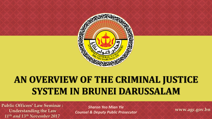 system in brunei darussalam