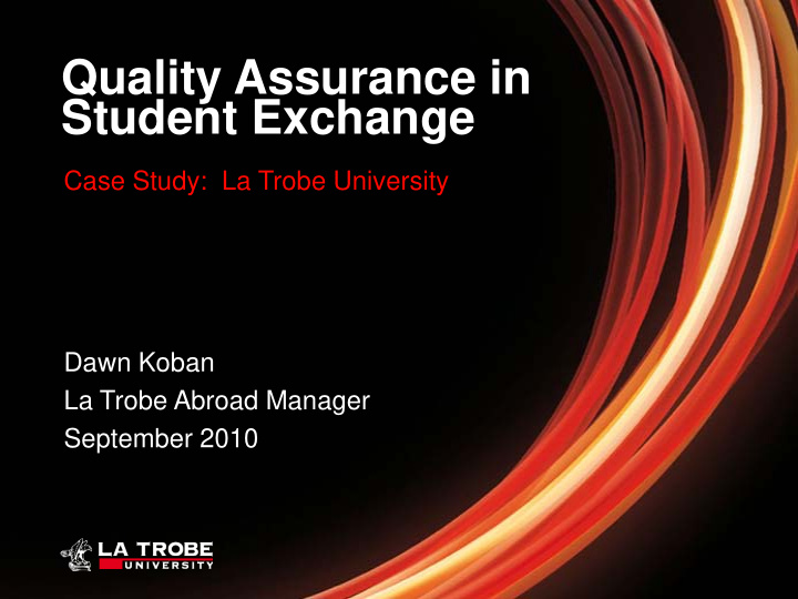 quality assurance in student exchange