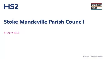 Stoke Mandeville Parish Council  17 April 2018  1MC06-CEK-SE-PRE-CS03_CL17-000001  Stoke Mandeville