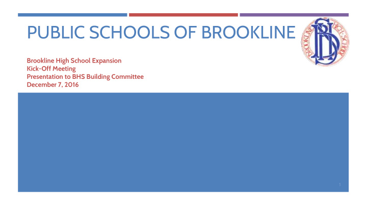 public schools of brookline