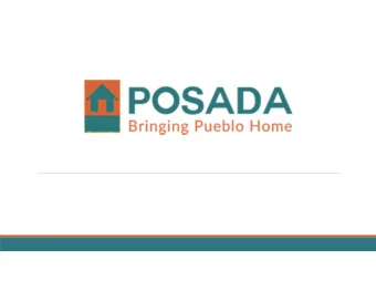 Mission  ssion  Posadas mission is to provide  housing and supportive services  that empower
