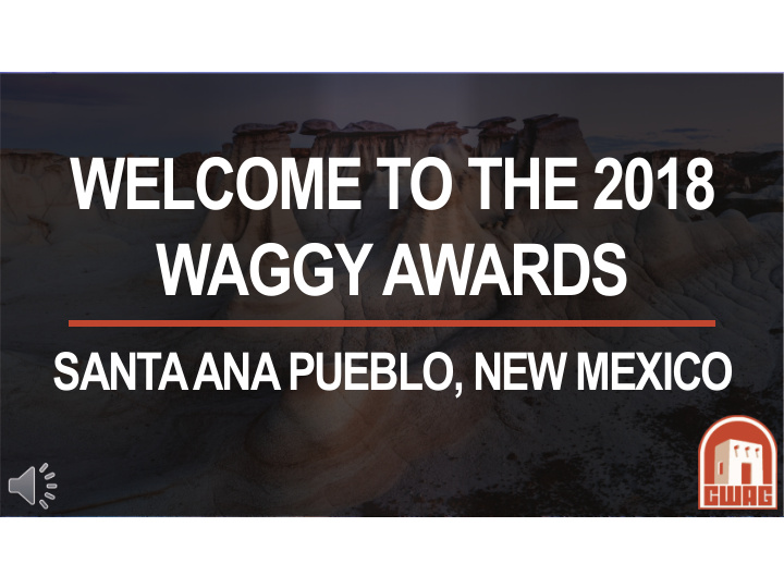 welcome to the 2018 waggyawards