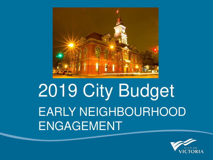 2019 city budget