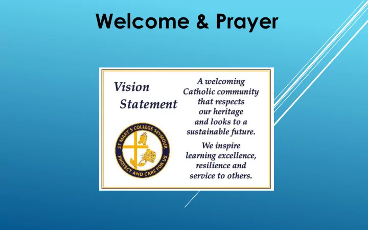 welcome prayer a typical school day