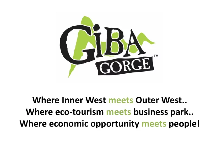where eco tourism meets business park