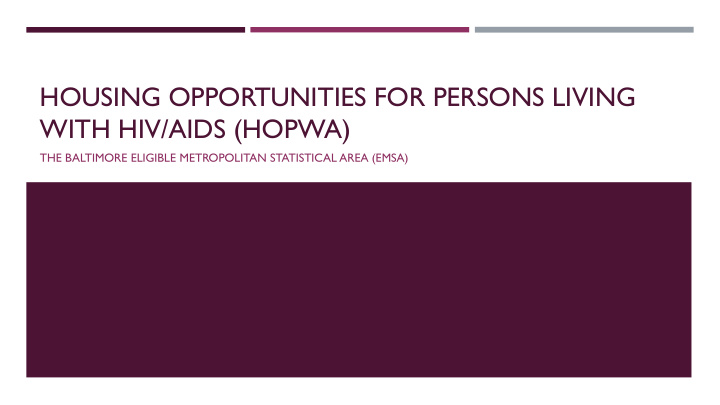 housing opportunities for persons living with hiv aids