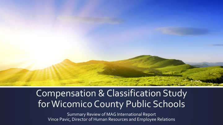 compensation classification study