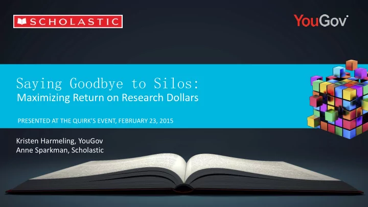 saying goodbye to silos