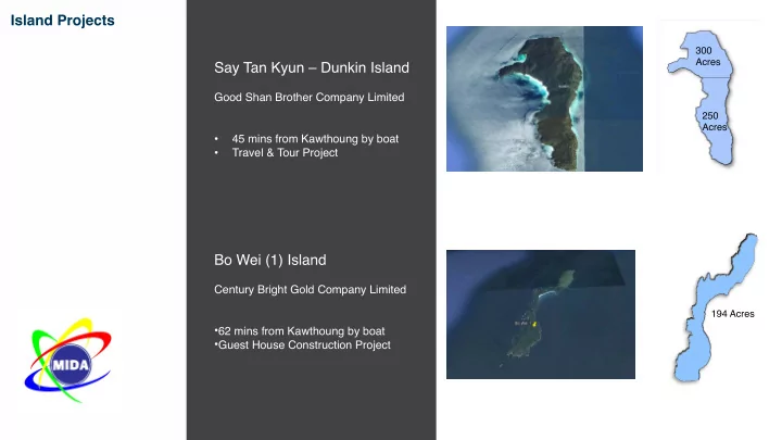 island projects
