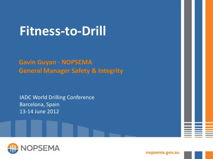 fitness to drill