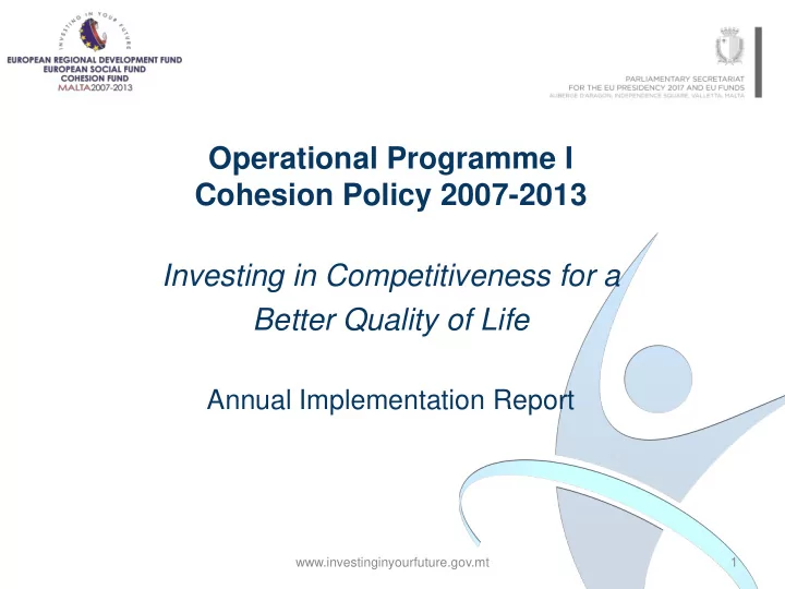 operational programme i