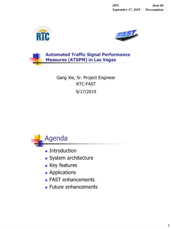 Agenda  Introduction  System architecture  Key features  Applications  FAST
