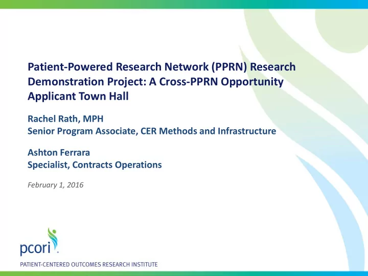 patient powered research network pprn research