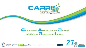 27  Proud member of  Come visit us !  Constructeur et intgrateur franais de solutions Computing