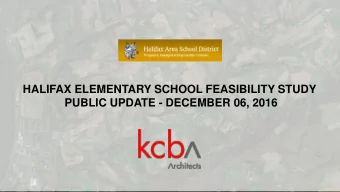 PUBLIC UPDATE - DECEMBER 06, 2016  TEAM KCBA  Arch /Interior /Structural Design Snyder Hoffman