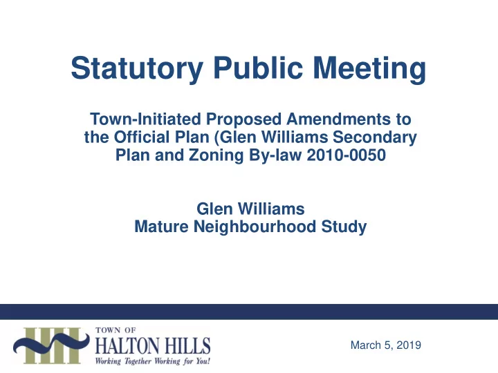 statutory public meeting