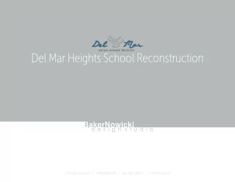 Del Mar Heights School Reconstruction  collaborative  |  integrated  |  sustainable   |  innovative
