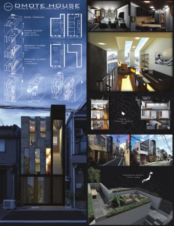 TEAM ABP  Design Concept: The Omote House derives its name from the district its located in,