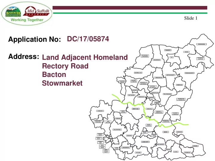 address land adjacent homeland rectory road bacton