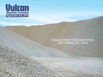 MANAGEMENT PRESENTATION  SEPTEMBER 29, 2016  I M P O R T A N T  D I S C L O S U R E S  FORWARD