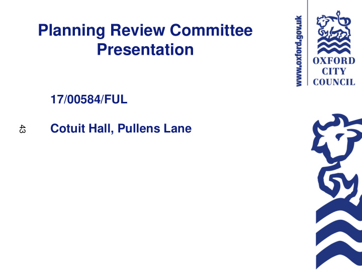 planning review committee presentation