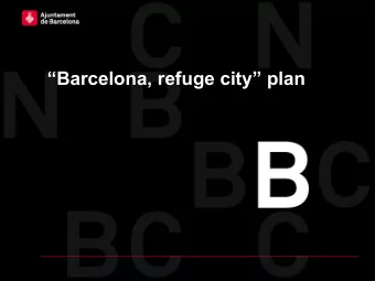 Barcelona, refuge city plan  01  Context  2  Asylum figures for Spain in 2015  Applications: