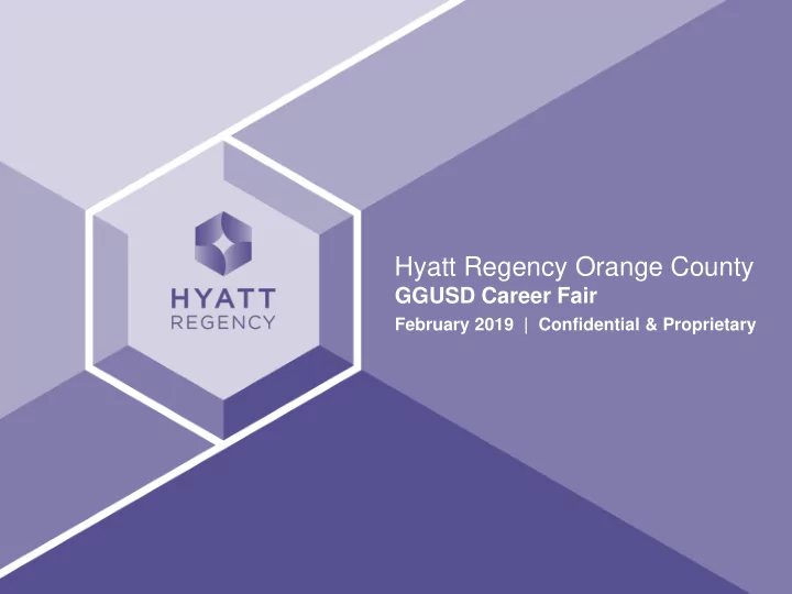 hyatt regency orange county