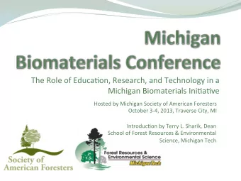 The  Role  of  Educa.on,  Research,  and  Technology  in  a    Michigan