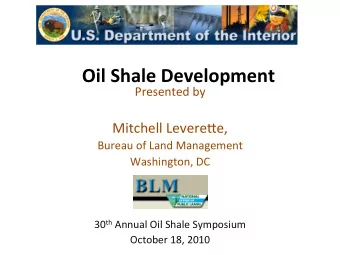 Oil  Shale  &amp;  Tar  Sand    World Consumption and U.S. Energy Production and