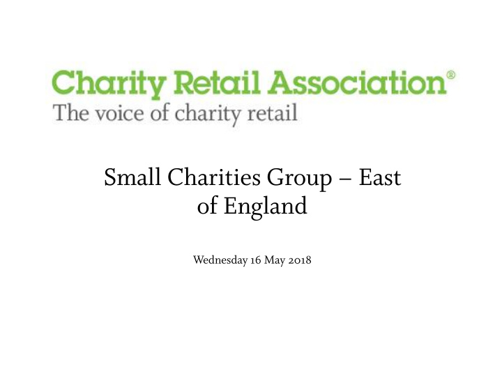 small charities group east