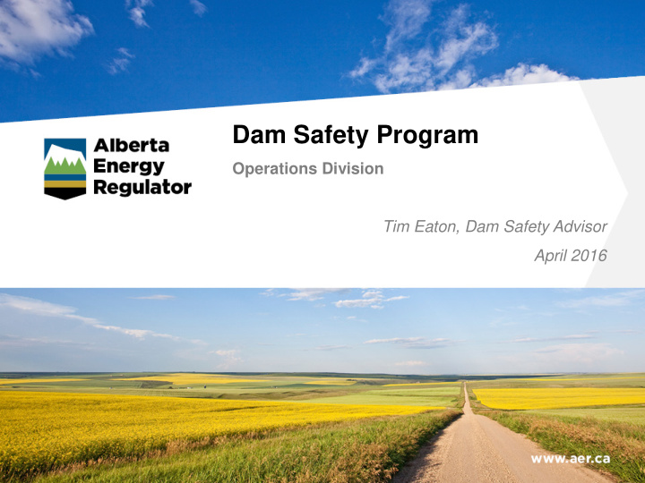 dam safety program
